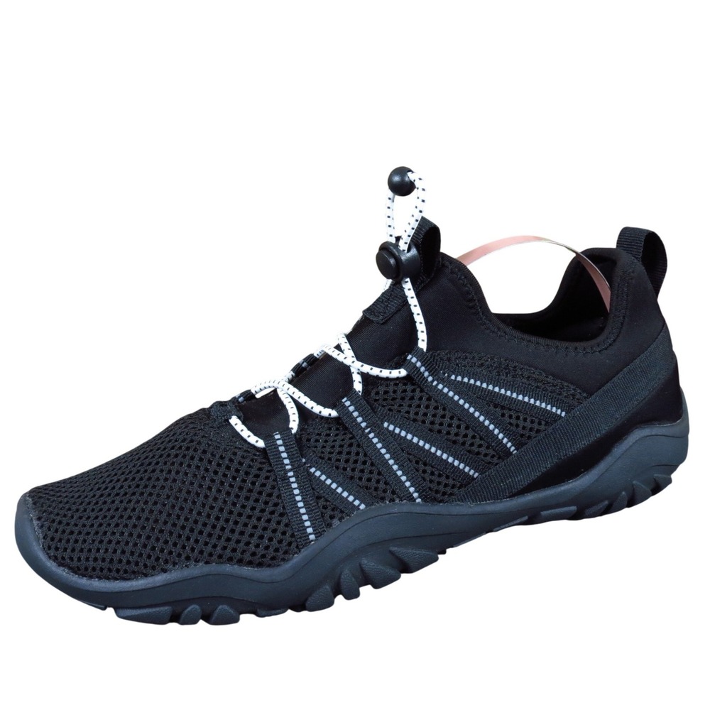 All‎ in Motion Aurora Women Water Shoes Size 8 Outdoor Aquatic Black Knit